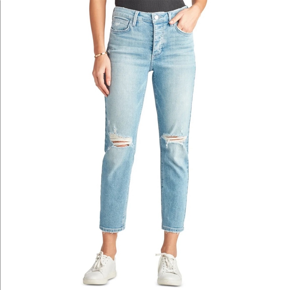 sam edelman mid rise relax straight jeans